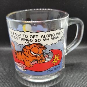 Garfield Glass Mug Vintage McDonald's Promo